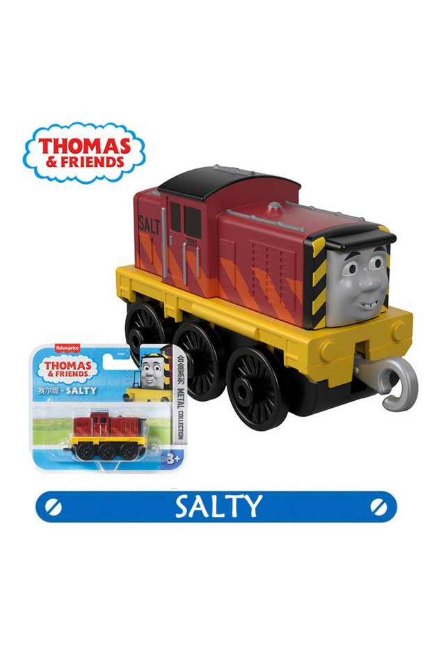 Salty Thomas & Friends Diecast Train Nia Ashima Harold Salty, Push-Along Collectible Play Toy For Ki