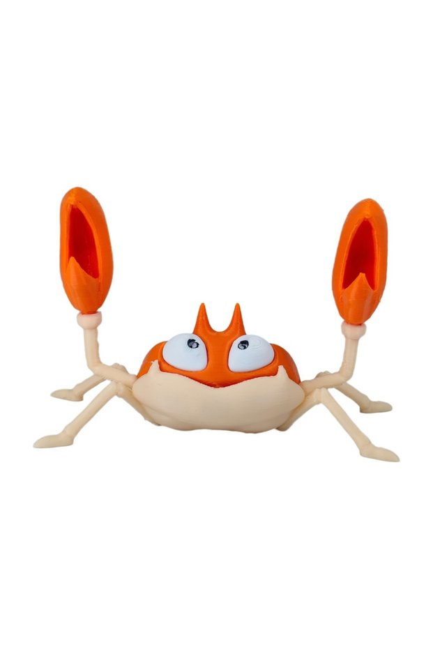 Orange New PLA Crab Pen Holder Weightlifting Crab Shape Crab Pencil Holder Creative Style Crab Pen S