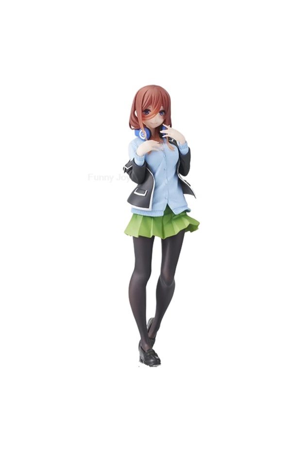 NO BOX WDF-13 Yotsuba Anime Cute Nakano Nino Figurine The Quintessential Quintuplets Figure Cat Naka