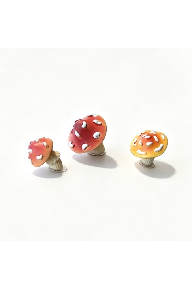 Mushroom Cute Mushroom Rabbit Mini Figurine, Car Dashboard Decor Ornament for Center Console, Screen