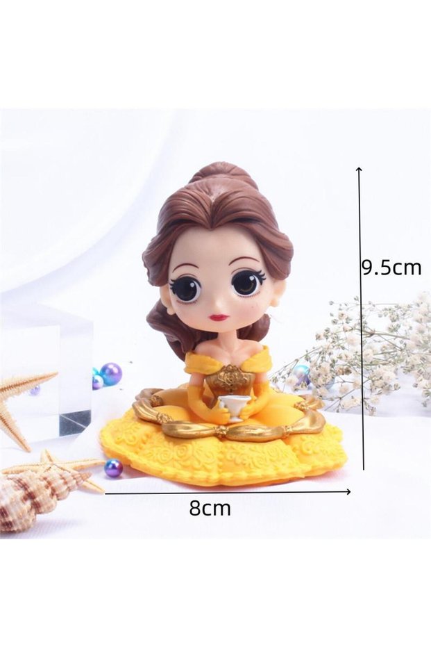 1pc Q Posket Beauty and the Beast Toys Belle PVC Princess Figures Action Collectible Model To