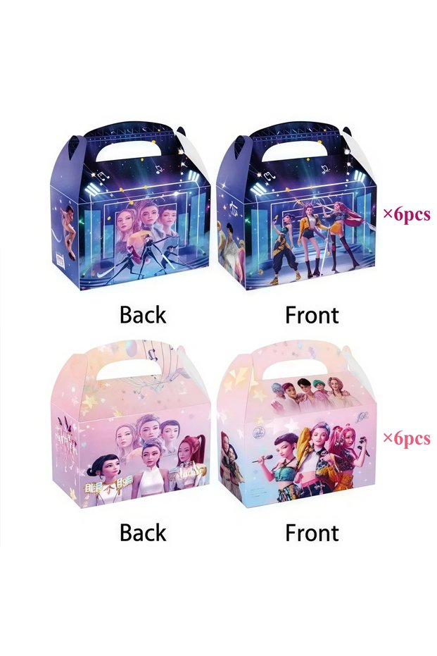 In stock 12pcs niujiao 2026 New Popular Cute Cartoon Anime Music Theme Party Supplies Birthda