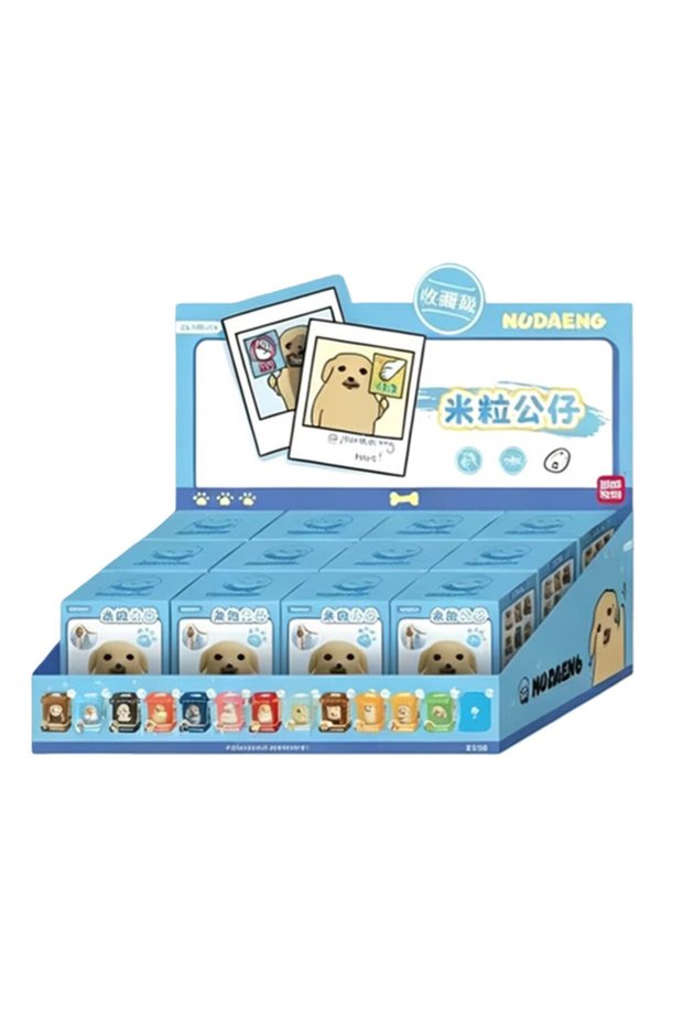 1Box(12Pcs) JANDOOM Original Anime Nudaeng Dog Rice Grain Mini Figures Cute Anime Action Figure Car