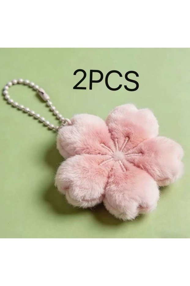 2pcs 2026 New Sakura Series Healing Plush Doll Pendant Keychain Cute Girl Gift for Girlfriend Bag De