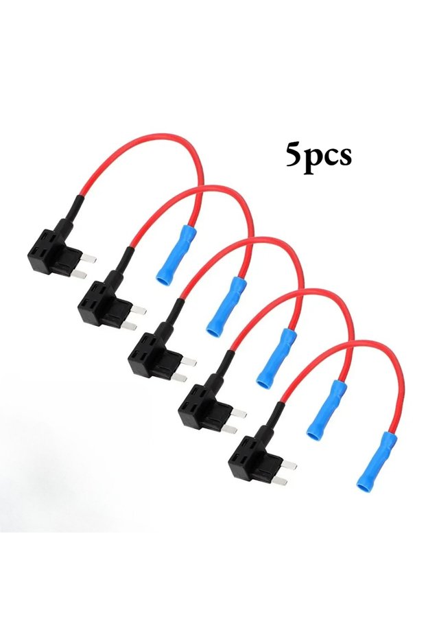 5pcs power adapter 5Pcs Add-a-Circuit Adapter APM Tap Mini Blade Micro 12V Car Fuse Box Holder Auto