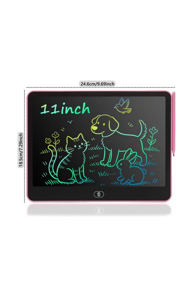 11inch pink 16/13/11/8-inch Kids LCD Drawing Board Portable Digital Sketchpad for Art Creativity And