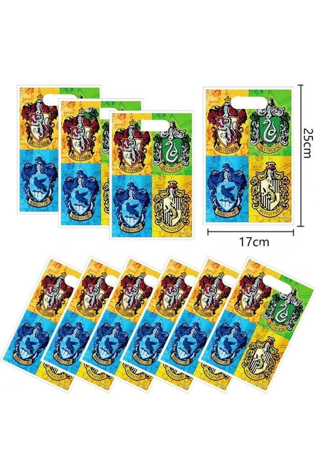 10pcs gift bag Cartoon Magicss Kids Birthday Party Decoration Academy Set Face Stickers Gift