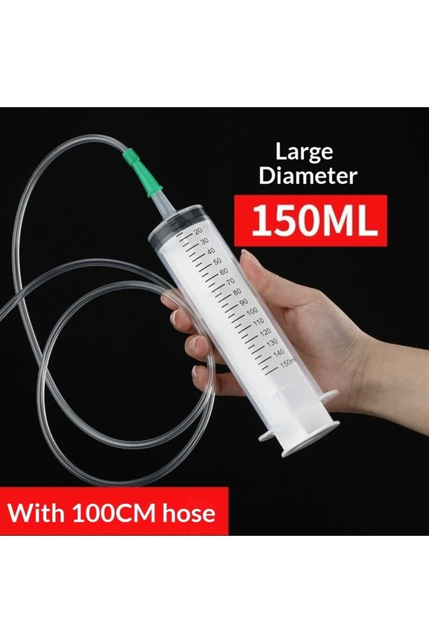150ML 1Set 20Ml-550Ml Durable Large Capacity Syringe Car Oil Extractor Suitable for Lab Glue Dispens