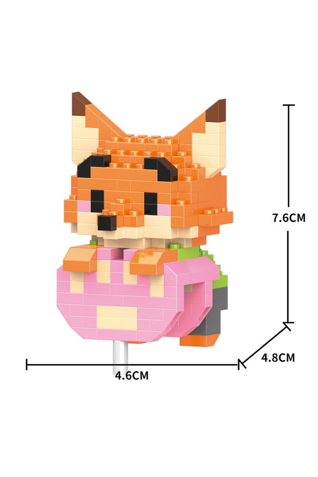 JM-7252-NOBOX Animal Doll Building Block Model Micro Particle Assembled DIY Small Ornaments Birthday