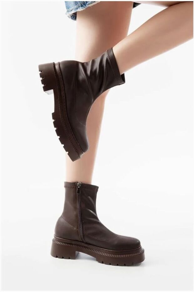 Women's Comfortable Daily Winter Stretch Zipper Boots