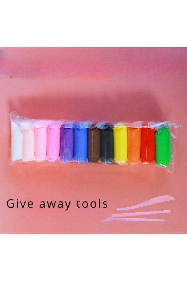 12 Colors 12/24/36pcs Magic Air Dry Clay Set - Non-Toxic Modeling Fun for Kids & Gifts -includes Vib