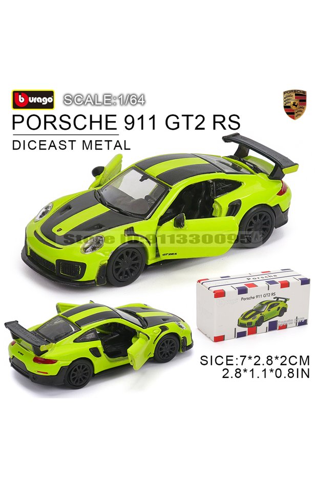Porsche 911 GT2 Bburago 1:64 Volkswagen Golf LAMBORGHINI sian fkp 37 Car Model Collection Xmas for