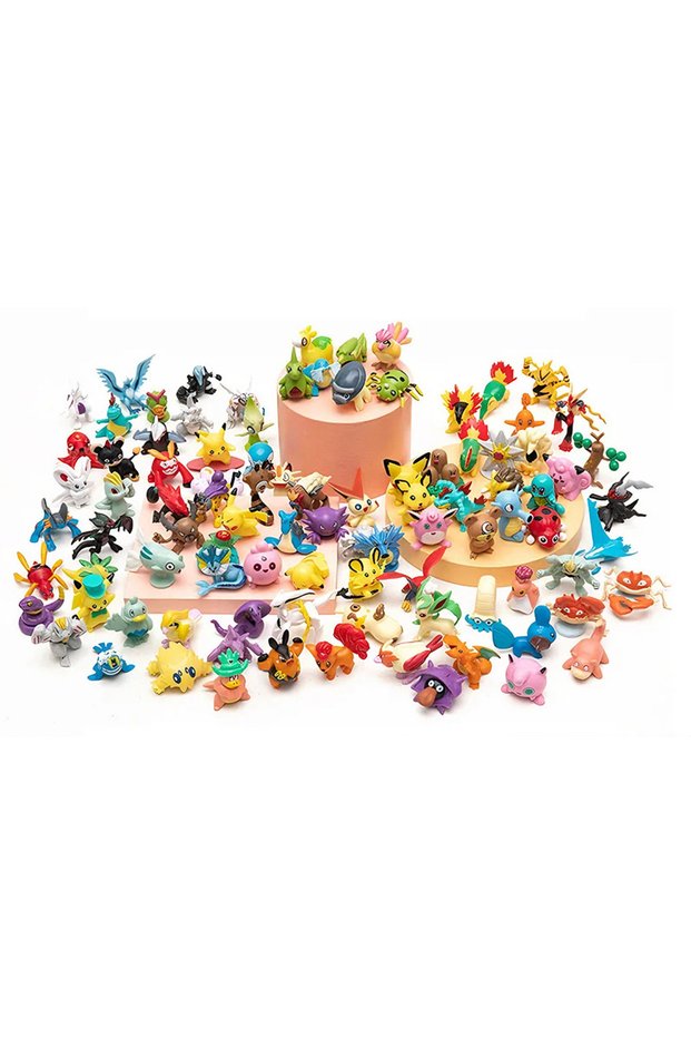 144pcs 01 Hot Sale 144pcs Po-kemon Mini Figures Anime Model Dolls Desktop Decor Ornaments Chr
