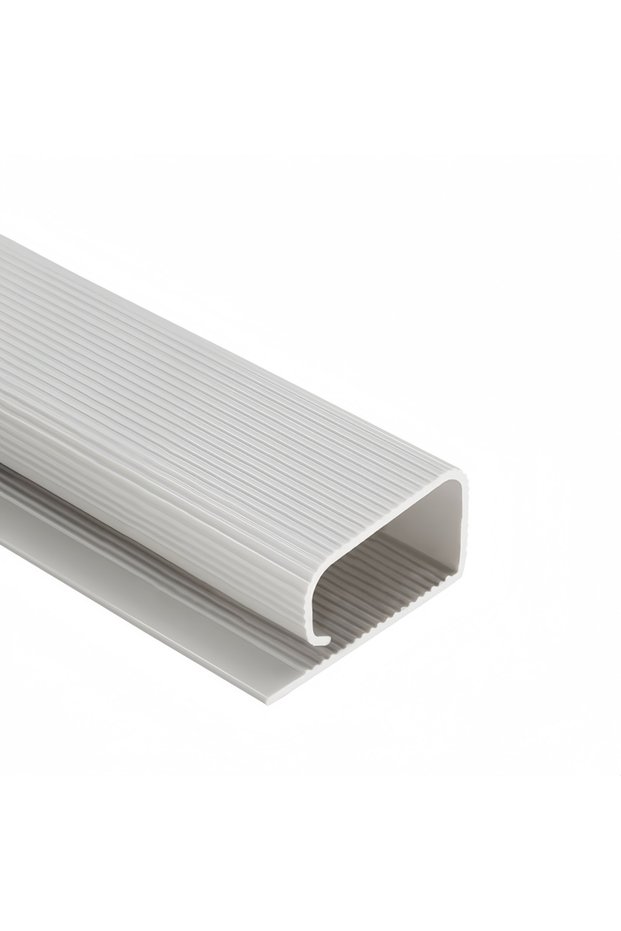 WHITE 1pc 40cm/15.75inch Under Desk Cable Management Tray PVC Power Wire Hider Strip Cord Holder Wir