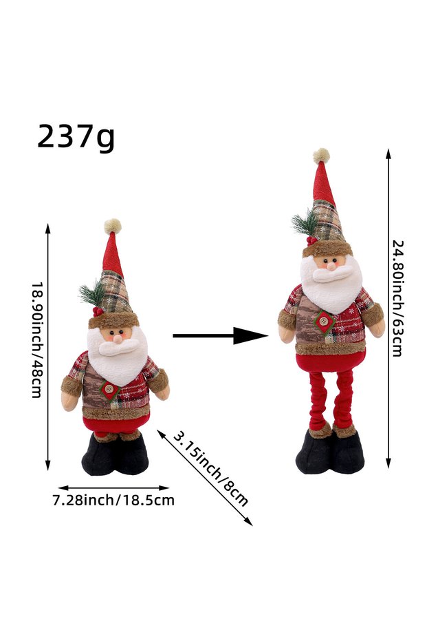 old man Telescopic Christmas Doll Merry Christmas Decorations For Home 2026 Christmas Ornament Xmas