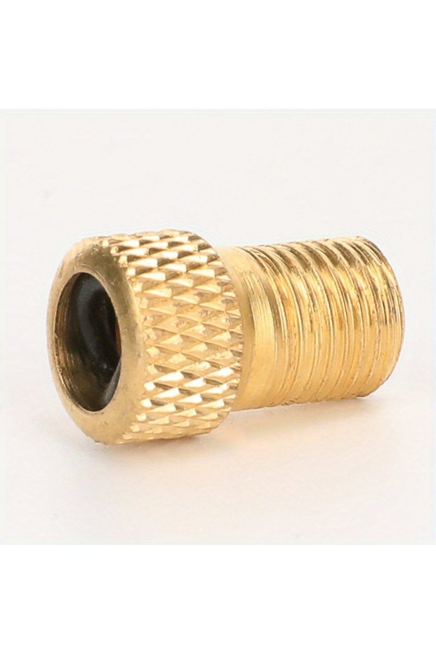 5PCS Bicycle Presta To Schrader Adapter Bike Tire Valve Adapter Copper Golden Bicycle Pump Tire Valv