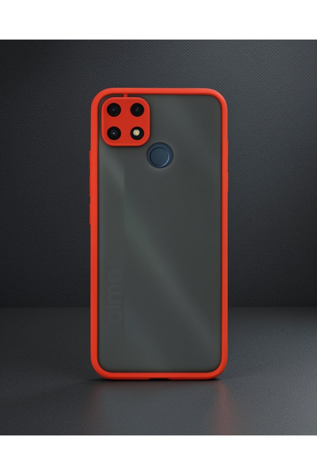 Realme C25 Case Montreal Silicone Cover - Red