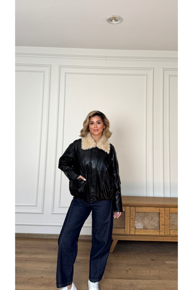 Imported Premium Fur Collar Bomber