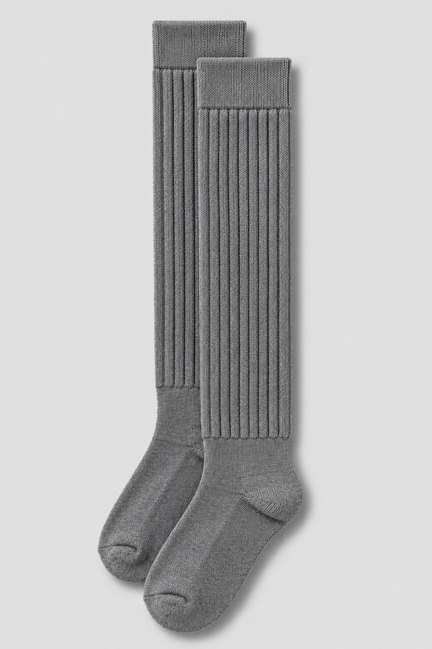 Women's Thick Ribbed Knee-High Knitted Leggings Socks