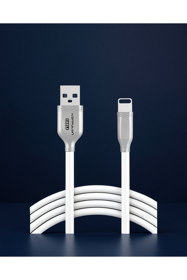 iPhone-Compatible S48 Lightning Cable, 1 m, 3A - White