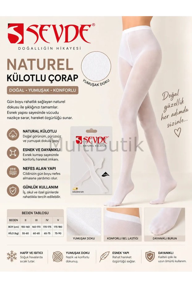 Prirodne najlonke – bele