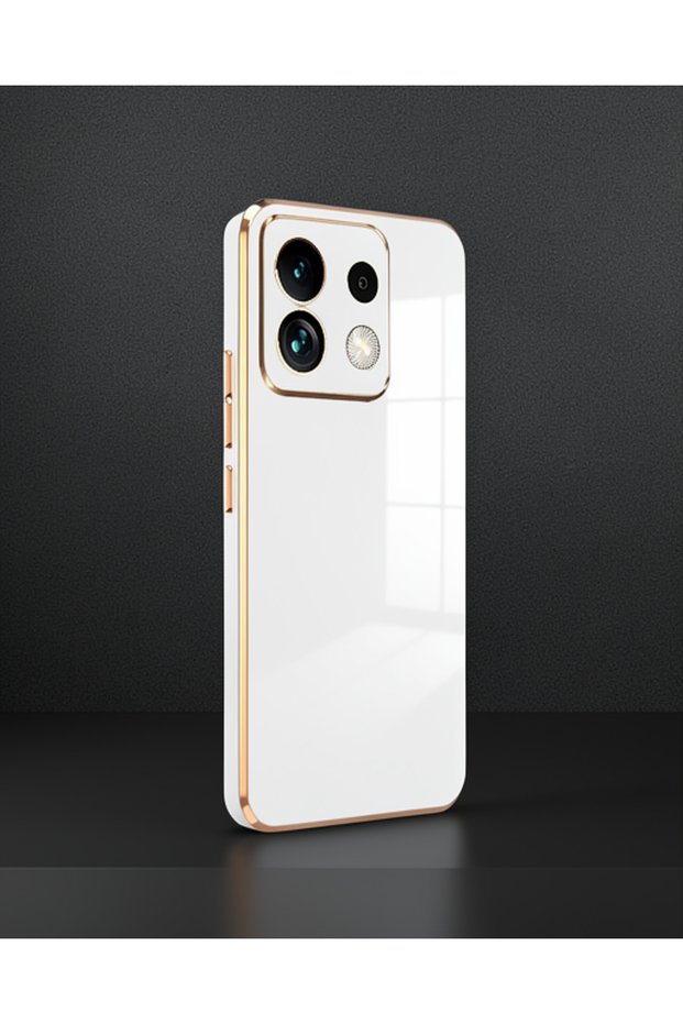 حافظة هاتف Xiaomi Redmi Note 13 4g من السيليكون - أبيض