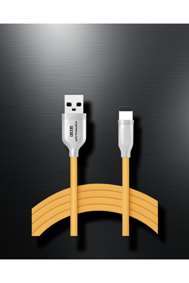 iPhone-Compatible S48 Lightning Cable, 1 m, 3A - Yellow