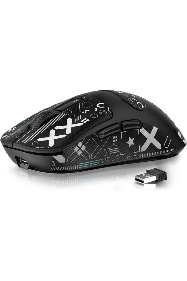 ماوس ألعاب لاسلكي Attack Shark X3، خفيف الوزن 49 جرام، ثلاثي الأوضاع، مريح للاستخدام مع الكمبيوتر، مزود بمستشعر PAW3395