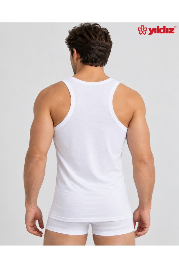 Yildiz 100% Cotton Ribbed 3-Piece Sports Men's Undershirt