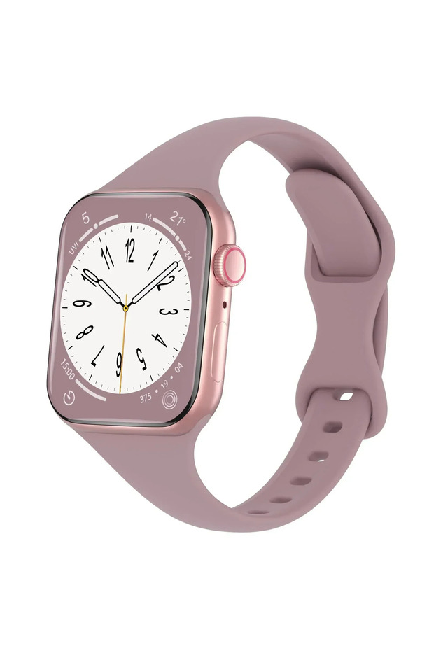S10-42MM 38 40 41MM Pu Thin Silicone Strap For Apple Watch Band Ultra 2 1 49mm 40 44 45mm 41mm 42mm