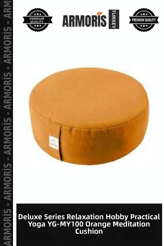 Delux Series Leisure Hobby Practical Woo Yoga Yg-My100 Orange Meditation Cushion