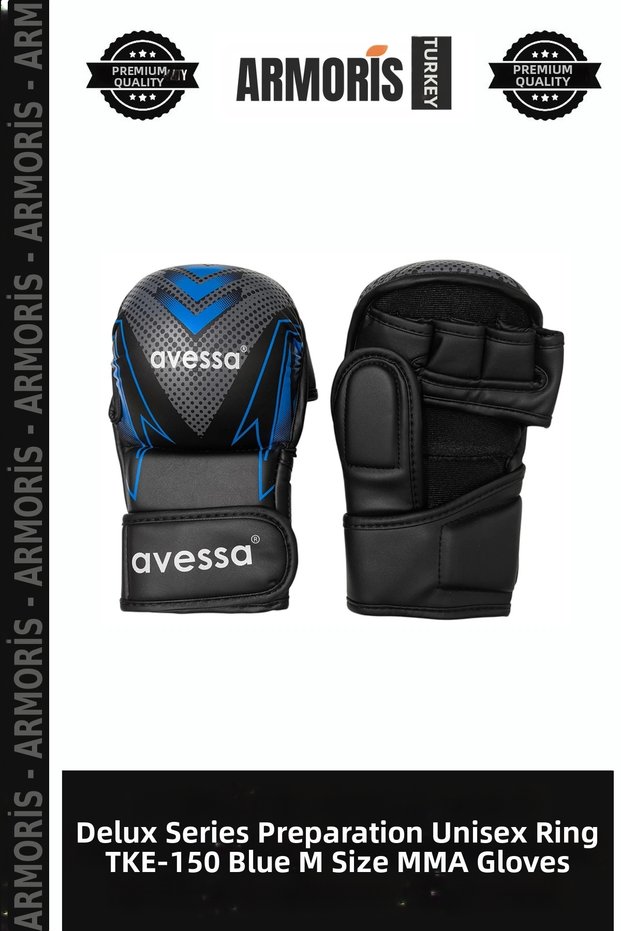 Delux Series Preparation Unisex Ring Tke-150 Blue Size m Mma Gloves