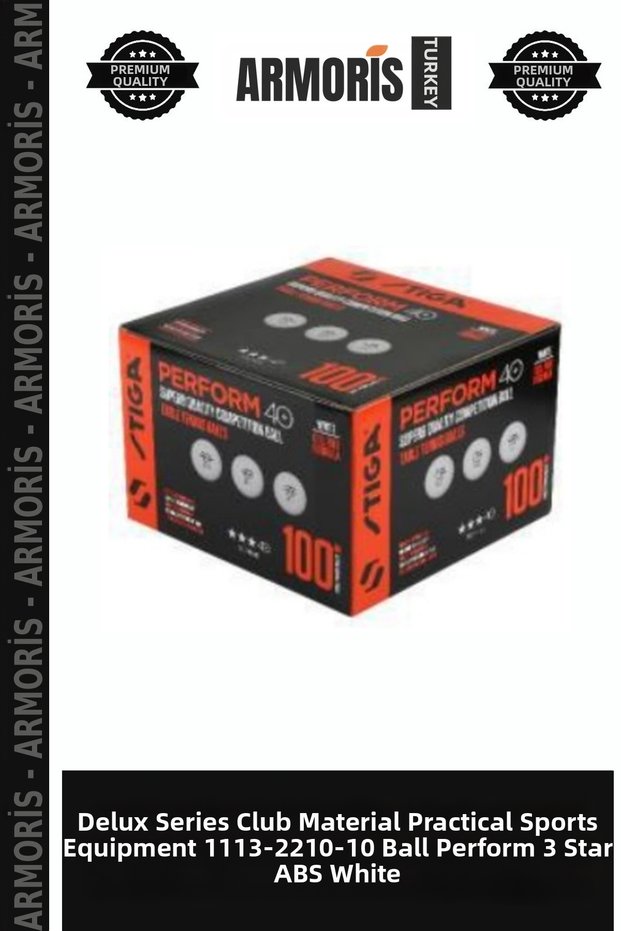 Delux Series Club Material Practical Sports Equipment 1113-2210-10 Ball Perform 3 Star Abs White