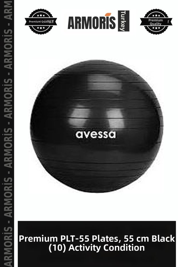 Premium Plt-55 Plates Ball 55 cm Black (10) Activity Conditioning