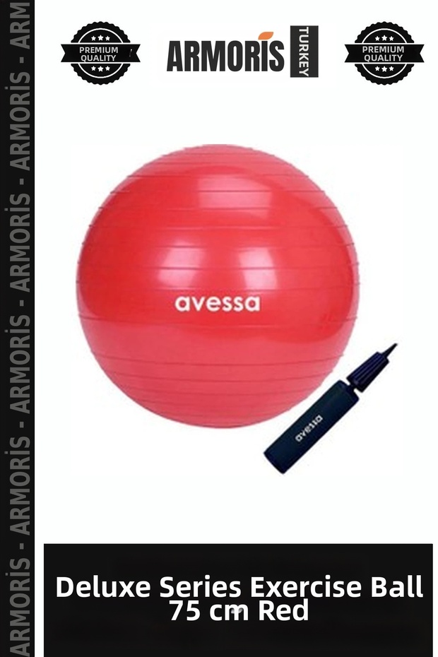 Delux Series Form Motion Health & 75 cm Plates Ball 75 cm Red