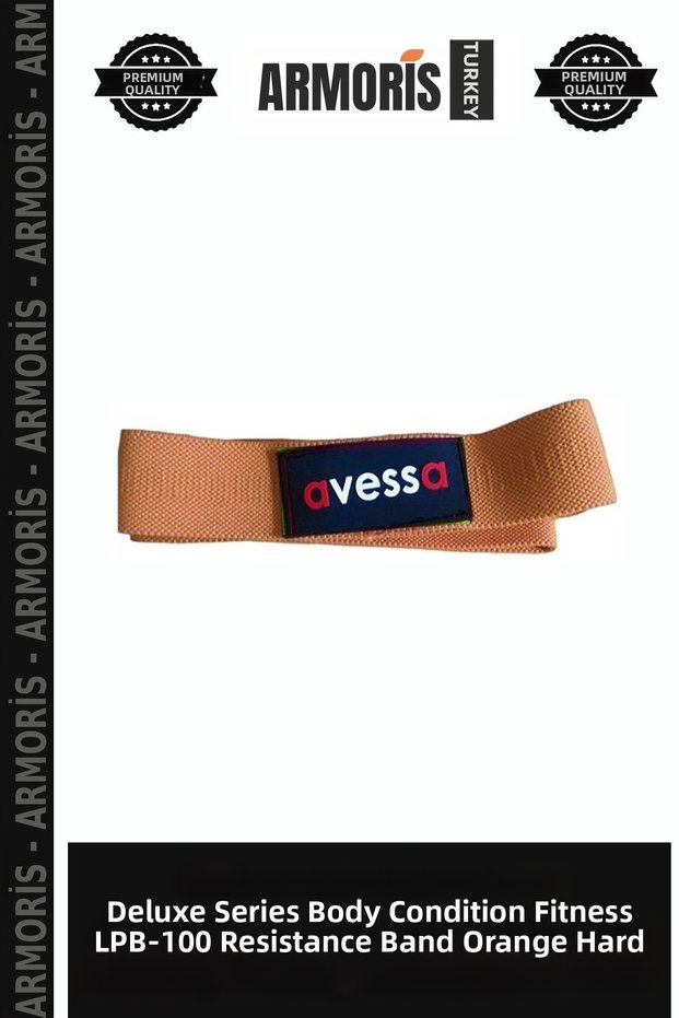 Delux Series Body Conditioning Fitness Lpb-100 Resistance Band Orange Hard