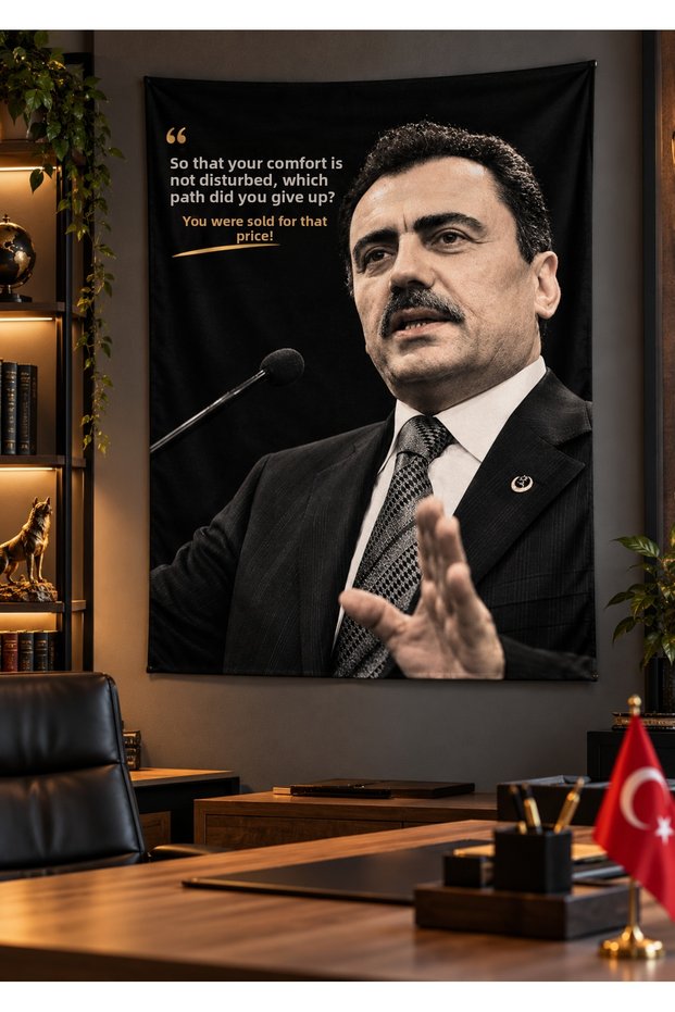 Wall Tapestry of Martyr Muhsin Yazıcıoğlu.