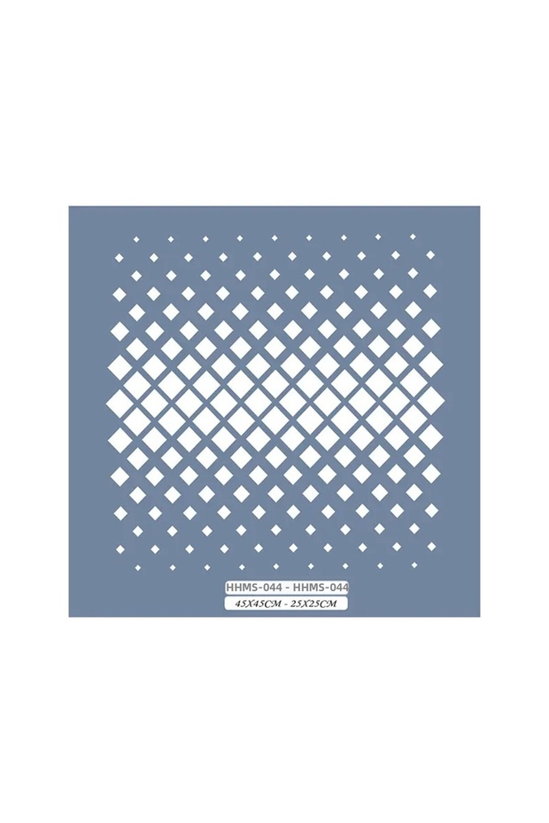 Hhmms44 Home Heritage Square Pattern Stencil 25X25Cm