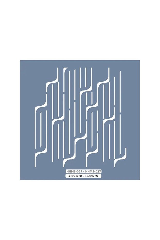 Hhmms27 Home Heritage Abstract Line Stencil 25X25Cm