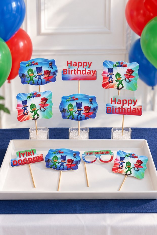 Pjmask 10-Piece Speech Bubble Set