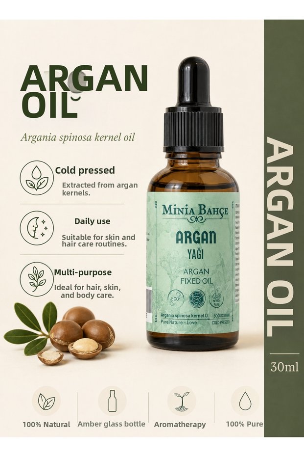 Argan Oil – 30 ml | Cold-Pressed Fixed Oil