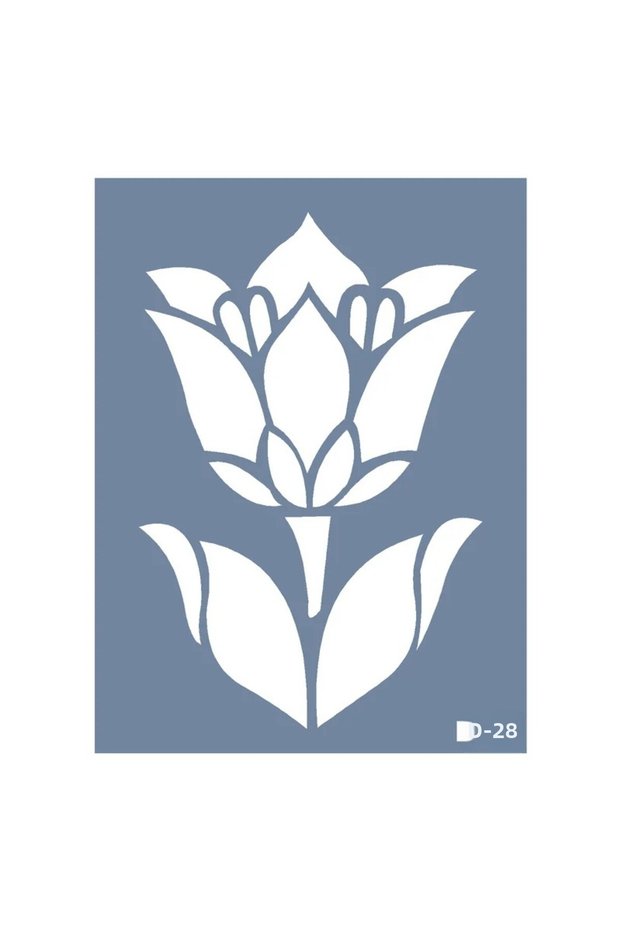 D28 Tulip Modal D Series Stencil 15x20 cm