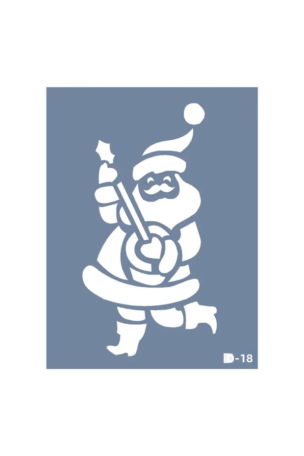 D18 Santa Claus Modal D Series Stencil 15x20 cm