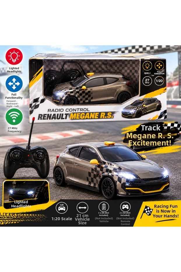 1:20 renault megane r.s. lighted remote control car