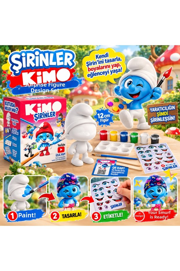 Kimo Smurfs Surprise Figure Design Set