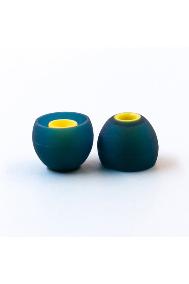 1pair BU-Yellow-L KBEAR 08 Silicone Earphone Eartips Noise Isolating Universal Fit with S/M/L Sizes