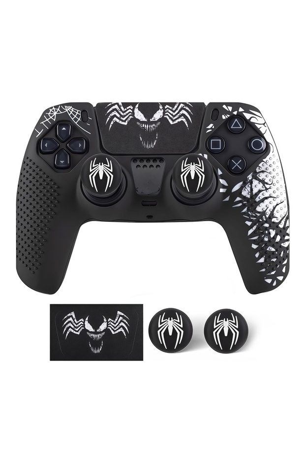 A For PS5 Controller Cover Case Anti-Slip Silicone Protective Skin Compatible with PS5 Controller wi