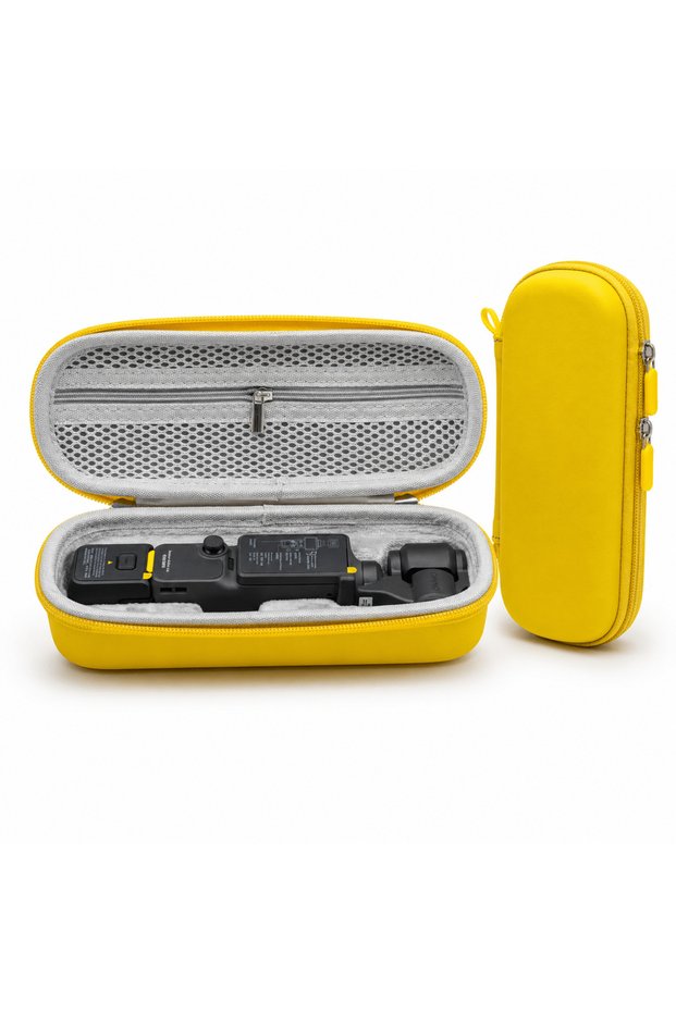 Yellow For DJI Osmo Pocket 4 Carrying Case for DJI OSMO Pocket 4 Accessories Portable PU Storage Sma