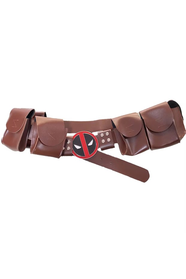 Bandai Adult Brown belt Deadpool Cosplay Adjustable Belt for Adults And Children Halloween Fancy Dre