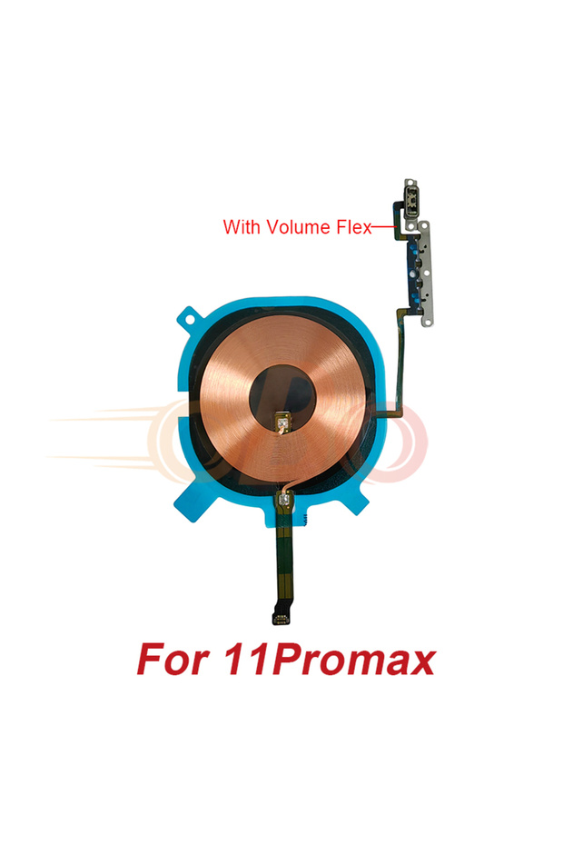 For 11Promax Wireless Charging Chip Coil Sticker With Volume Flex For iPhone X XR XS 11 Pro Max Wire